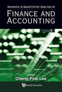 Image of Advances in quantitative analysis of finance and accounting