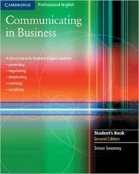 Communicating in business : students book