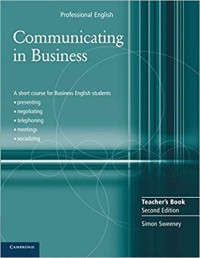 Communicating in business : teachers book