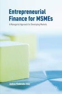 Image of Entrepreneurial finance for MSMEs
