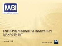 Entrepreneurship & innovation management